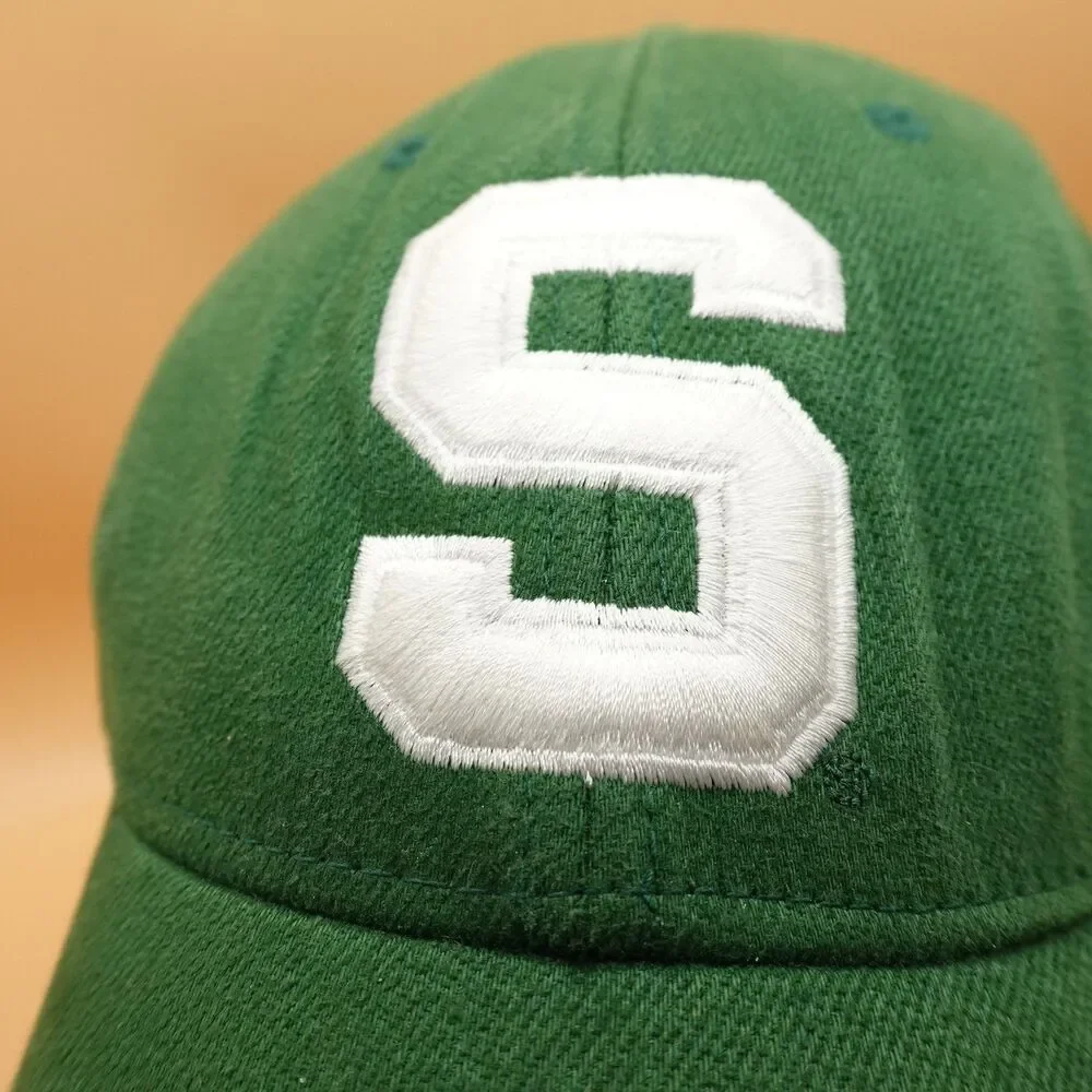 Michigan State Spartans Hat Cap Nike Strap Back Mens Green White NCAA Basketball